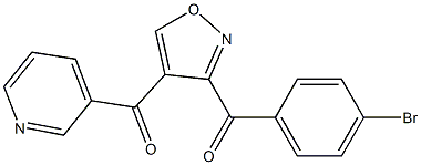 [3-(4-bromobenzoyl)-4-isoxazolyl](3-pyridinyl)methanone Structure