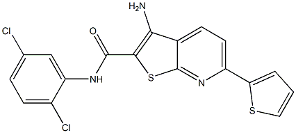  3-amino-N-(2,5-dichlorophenyl)-6-(2-thienyl)thieno[2,3-b]pyridine-2-carboxamide