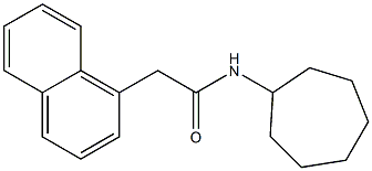 N-cycloheptyl-2-(1-naphthyl)acetamide 化学構造式