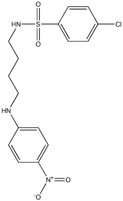 4-chloro-N-(4-{4-nitroanilino}butyl)benzenesulfonamide