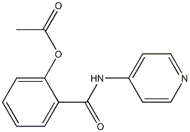 2-[(4-pyridinylamino)carbonyl]phenyl acetate,,结构式