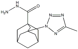 3-(5-methyl-2H-tetraazol-2-yl)-1-adamantanecarbohydrazide Struktur