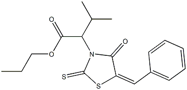 propyl 2-(5-benzylidene-4-oxo-2-thioxo-1,3-thiazolidin-3-yl)-3-methylbutanoate