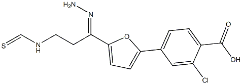 2-chloro-4-(5-{2-[(ethylamino)carbothioyl]carbohydrazonoyl}-2-furyl)benzoic acid