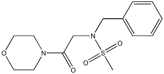 N-benzyl-N-[2-(4-morpholinyl)-2-oxoethyl]methanesulfonamide Structure