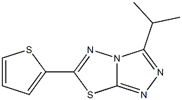 3-isopropyl-6-(2-thienyl)[1,2,4]triazolo[3,4-b][1,3,4]thiadiazole Structure