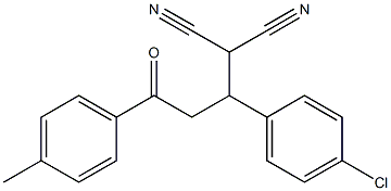 2-[1-(4-chlorophenyl)-3-(4-methylphenyl)-3-oxopropyl]malononitrile