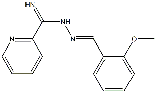 N'-(2-methoxybenzylidene)-2-pyridinecarboximidohydrazide Structure