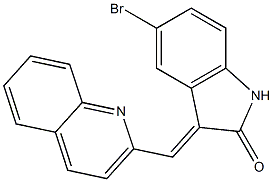  5-bromo-3-(2-quinolinylmethylene)-1,3-dihydro-2H-indol-2-one