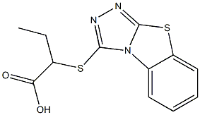 2-([1,2,4]triazolo[3,4-b][1,3]benzothiazol-3-ylsulfanyl)butanoic acid Structure