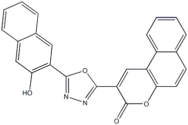  2-[5-(3-hydroxy-2-naphthyl)-1,3,4-oxadiazol-2-yl]-3H-benzo[f]chromen-3-one