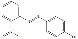 4-({2-nitrophenyl}diazenyl)phenol 化学構造式