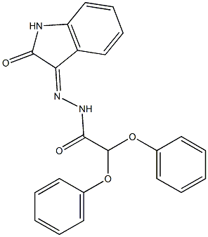 N'-(2-oxo-1,2-dihydro-3H-indol-3-ylidene)-2,2-diphenoxyacetohydrazide|