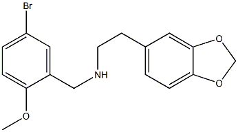 N-[2-(1,3-benzodioxol-5-yl)ethyl]-N-(5-bromo-2-methoxybenzyl)amine