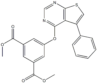  dimethyl 5-[(5-phenylthieno[2,3-d]pyrimidin-4-yl)oxy]isophthalate