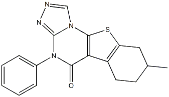 8-methyl-4-phenyl-6,7,8,9-tetrahydro[1]benzothieno[3,2-e][1,2,4]triazolo[4,3-a]pyrimidin-5(4H)-one