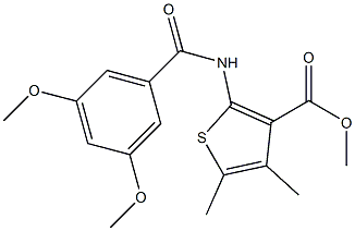 methyl 2-[(3,5-dimethoxybenzoyl)amino]-4,5-dimethyl-3-thiophenecarboxylate|