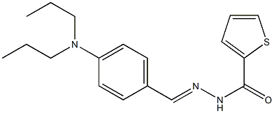 N'-[4-(dipropylamino)benzylidene]-2-thiophenecarbohydrazide 结构式