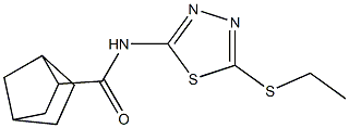 N-[5-(ethylsulfanyl)-1,3,4-thiadiazol-2-yl]bicyclo[2.2.1]heptane-2-carboxamide Structure