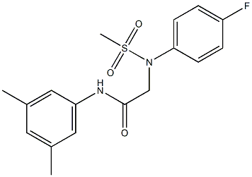 N-(3,5-dimethylphenyl)-2-[4-fluoro(methylsulfonyl)anilino]acetamide