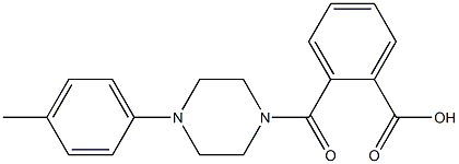 2-{[4-(4-methylphenyl)-1-piperazinyl]carbonyl}benzoic acid Struktur