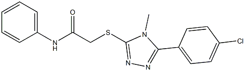 2-{[5-(4-chlorophenyl)-4-methyl-4H-1,2,4-triazol-3-yl]sulfanyl}-N-phenylacetamide