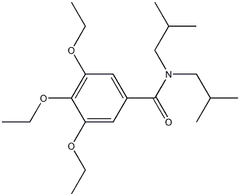 3,4,5-triethoxy-N,N-diisobutylbenzamide,,结构式