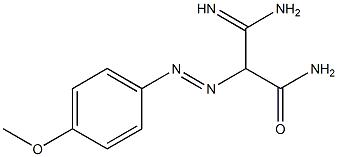3-amino-3-imino-2-[(4-methoxyphenyl)diazenyl]propanamide 结构式
