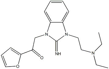 2-{3-[2-(diethylamino)ethyl]-2-imino-2,3-dihydro-1H-benzimidazol-1-yl}-1-(2-furyl)ethanone