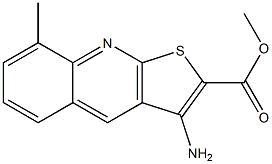 methyl 3-amino-8-methylthieno[2,3-b]quinoline-2-carboxylate,,结构式