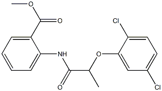 methyl 2-{[2-(2,5-dichlorophenoxy)propanoyl]amino}benzoate Structure