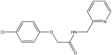 2-(4-chlorophenoxy)-N-(2-pyridinylmethyl)acetamide 结构式