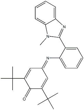  2,6-ditert-butyl-4-{[2-(1-methyl-1H-benzimidazol-2-yl)phenyl]imino}-2,5-cyclohexadien-1-one