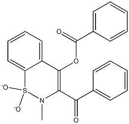 3-benzoyl-2-methyl-1,1-dioxido-2H-1,2-benzothiazin-4-yl benzoate