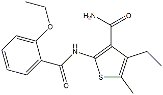 2-[(2-ethoxybenzoyl)amino]-4-ethyl-5-methyl-3-thiophenecarboxamide|