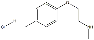 N-methyl-2-(4-methylphenoxy)-1-ethanamine hydrochloride Struktur