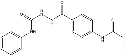  N-phenyl-2-[4-(propionylamino)benzoyl]-1-hydrazinecarboxamide