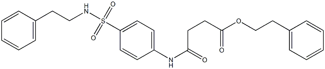 phenethyl 4-oxo-4-{4-[(phenethylamino)sulfonyl]anilino}butanoate