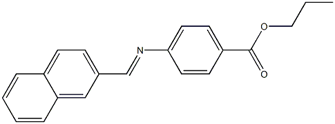 propyl 4-{[(E)-2-naphthylmethylidene]amino}benzoate 结构式