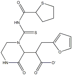 tetrahydro-2-furanylmethyl 2-(3-oxo-1-{[(2-thienylcarbonyl)amino]carbothioyl}-2-piperazinyl)acetate|