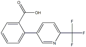 2-(6-(trifluoromethyl)pyridin-3-yl)benzoic acid Struktur