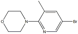 4-(5-bromo-3-methylpyridin-2-yl)morpholine Structure