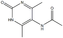 N-(1,2-dihydro-4,6-dimethyl-2-oxopyrimidin-5-yl)acetamide 化学構造式