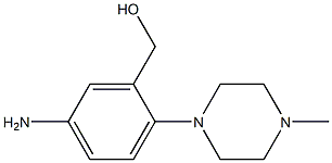 [5-amino-2-(4-methylpiperazino)phenyl]methanol 结构式