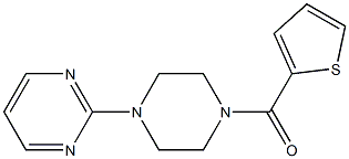 [4-(2-pyrimidinyl)piperazino](2-thienyl)methanone Struktur