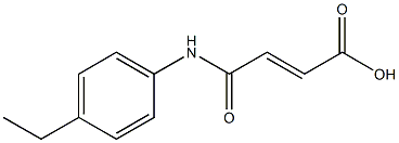 (E)-4-(4-ethylanilino)-4-oxo-2-butenoic acid 化学構造式