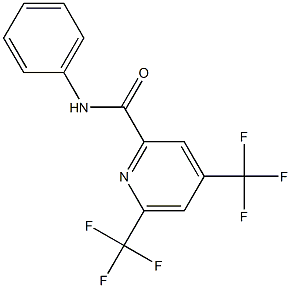 N-phenyl-4,6-bis(trifluoromethyl)-2-pyridinecarboxamide Structure