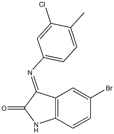 5-bromo-3-[(3-chloro-4-methylphenyl)imino]-1H-indol-2-one