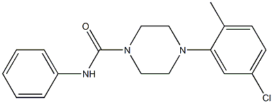 4-(5-chloro-2-methylphenyl)-N-phenyltetrahydro-1(2H)-pyrazinecarboxamide Structure