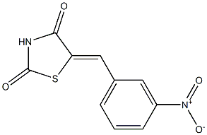 5-[(Z)-(3-nitrophenyl)methylidene]-1,3-thiazolane-2,4-dione Structure